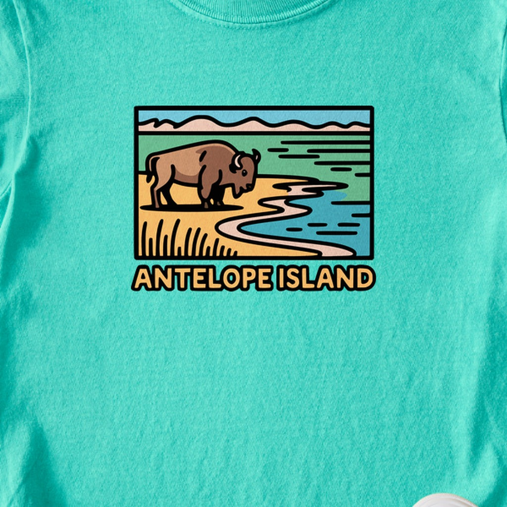 Antelope Island State Park Kids Cotton T-Shirt