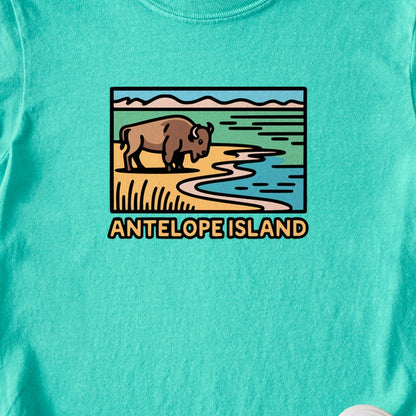 Antelope Island State Park Kids Cotton T-Shirt