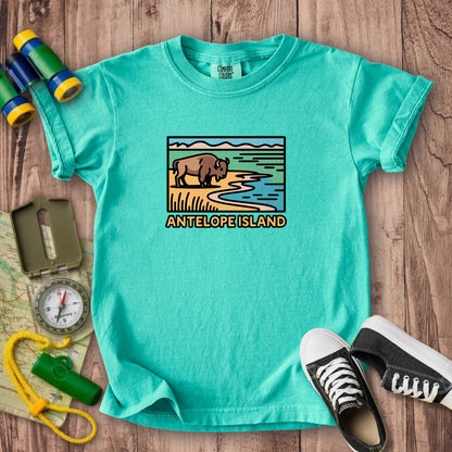 Antelope Island State Park Kids Cotton T-Shirt