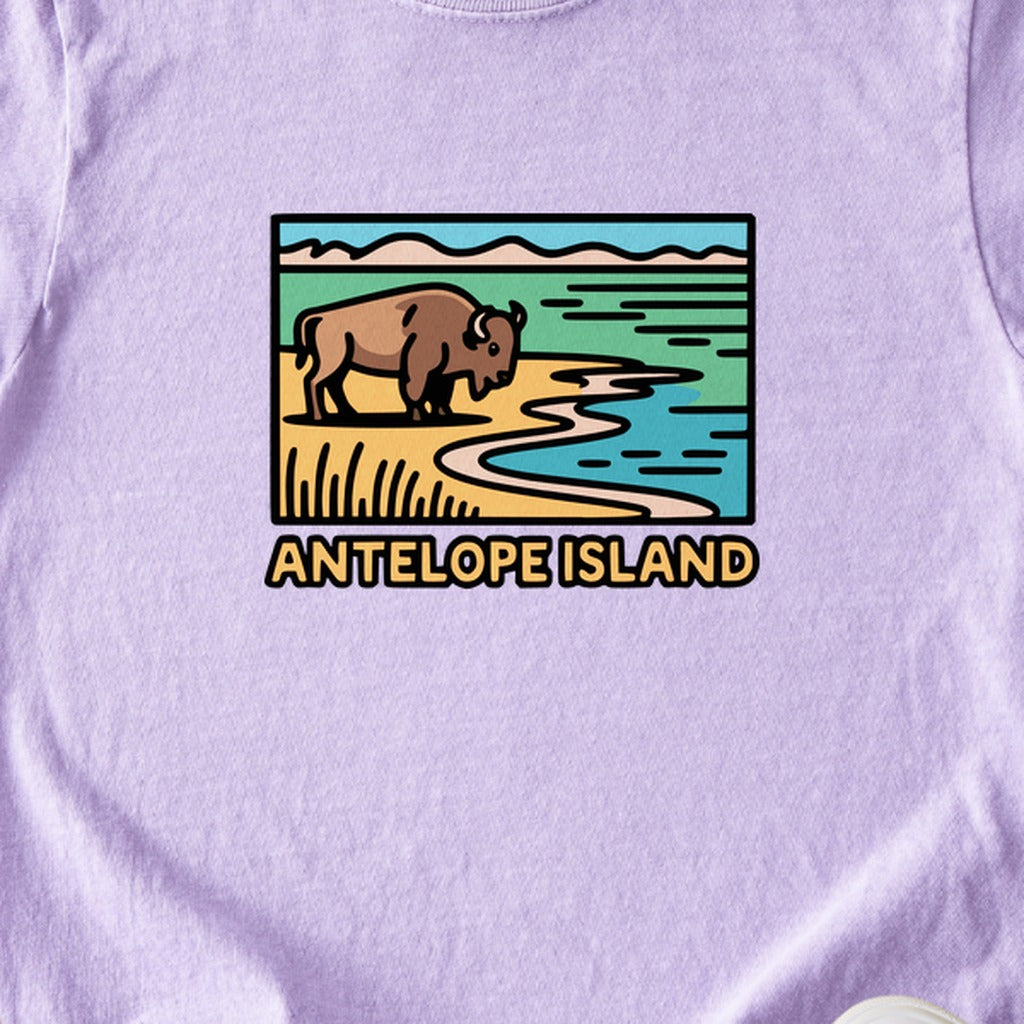 Antelope Island State Park Kids Cotton T-Shirt