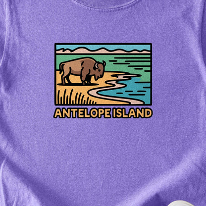 Antelope Island State Park Kids Cotton T-Shirt