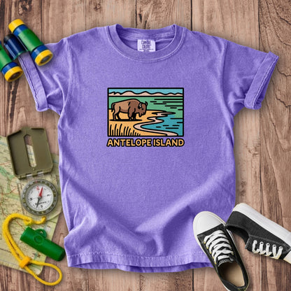 Antelope Island State Park Kids Cotton T-Shirt