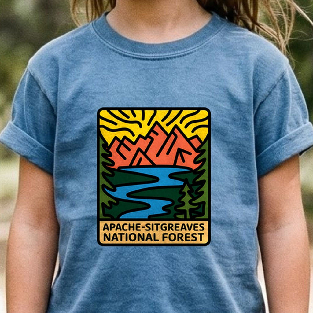 Apache Sitgreaves National Forest Kids Cotton T-Shirt