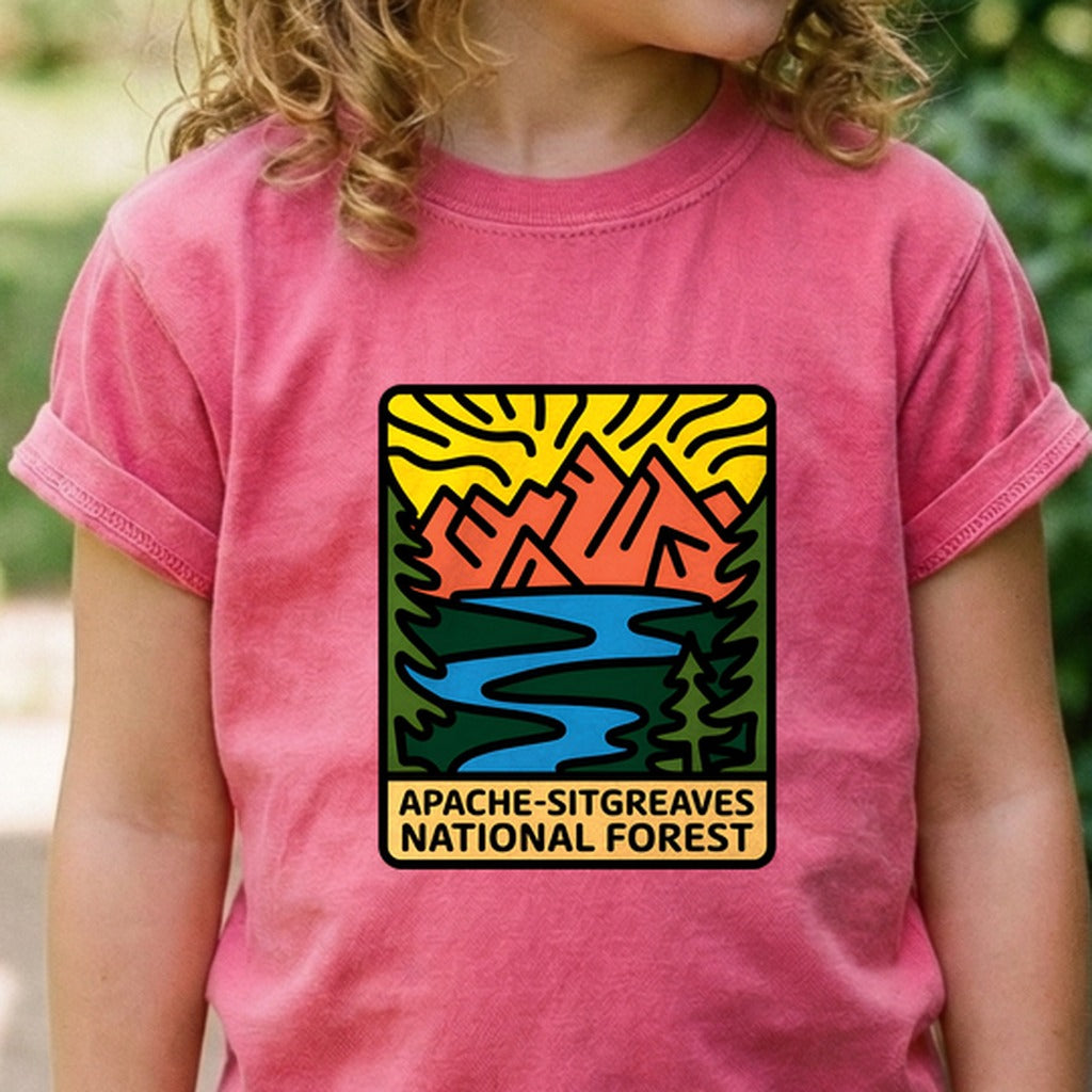 Apache Sitgreaves National Forest Kids Cotton T-Shirt