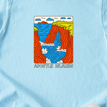 Apostle Islands National Lakeshore Kids Cotton T-Shirt
