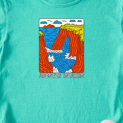 Apostle Islands National Lakeshore Kids Cotton T-Shirt