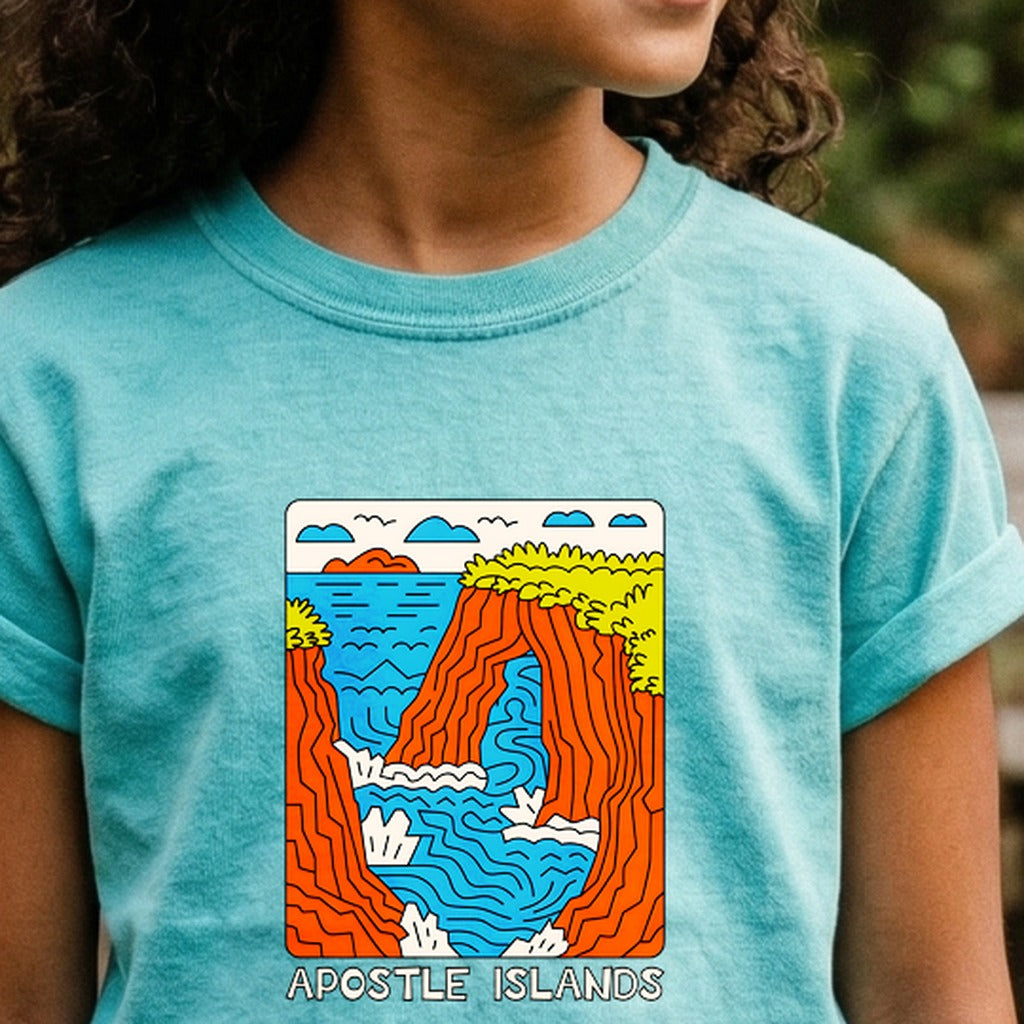 Apostle Islands National Lakeshore Kids Cotton T-Shirt