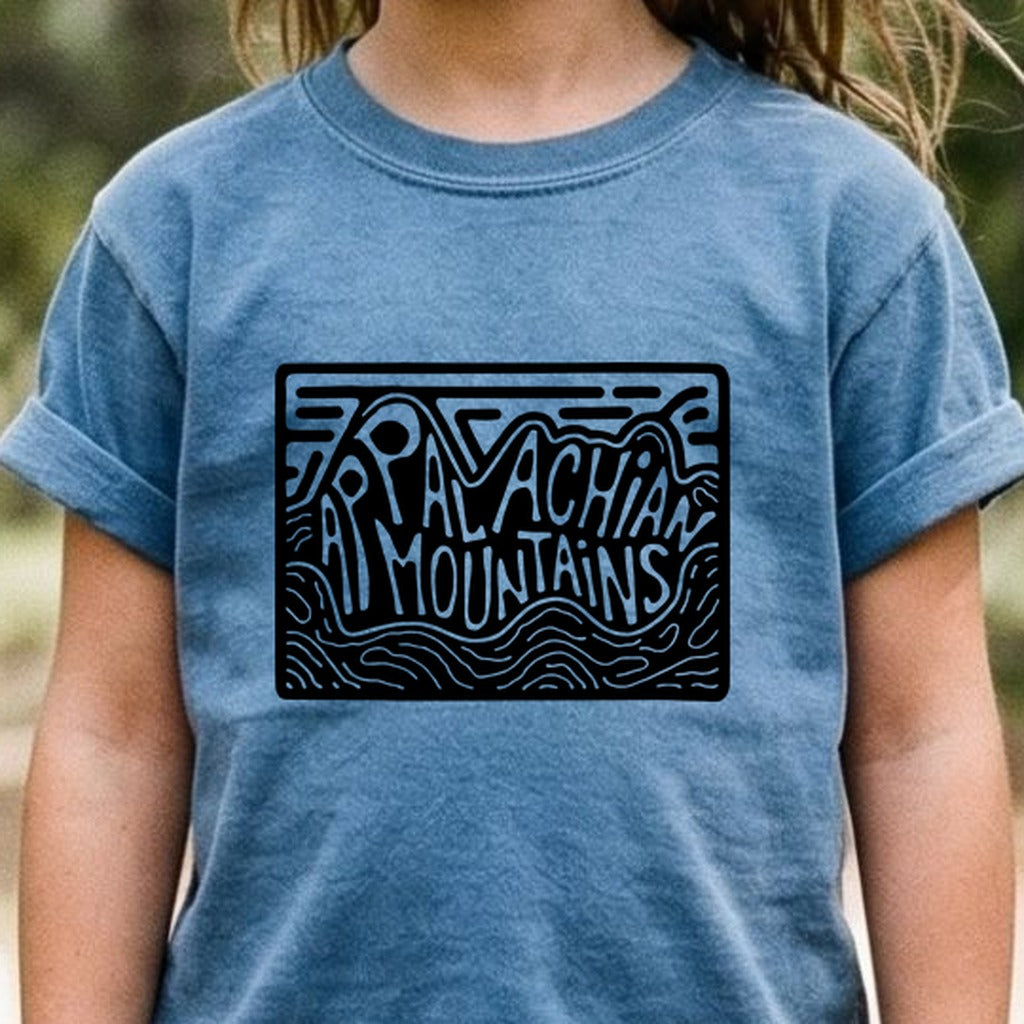 Appalachian Mountains Kids Cotton T-Shirt