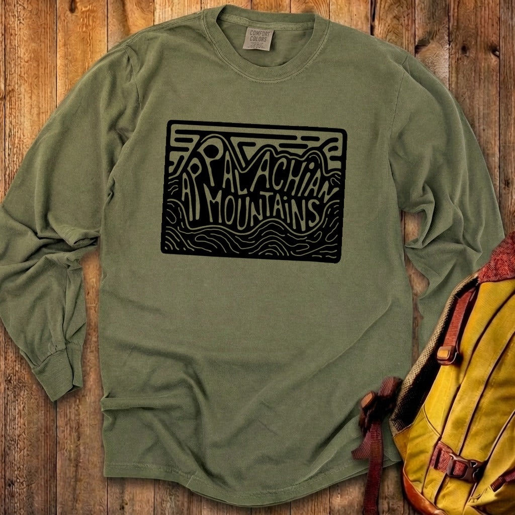 Appalachian Mountains Cotton Long Sleeve