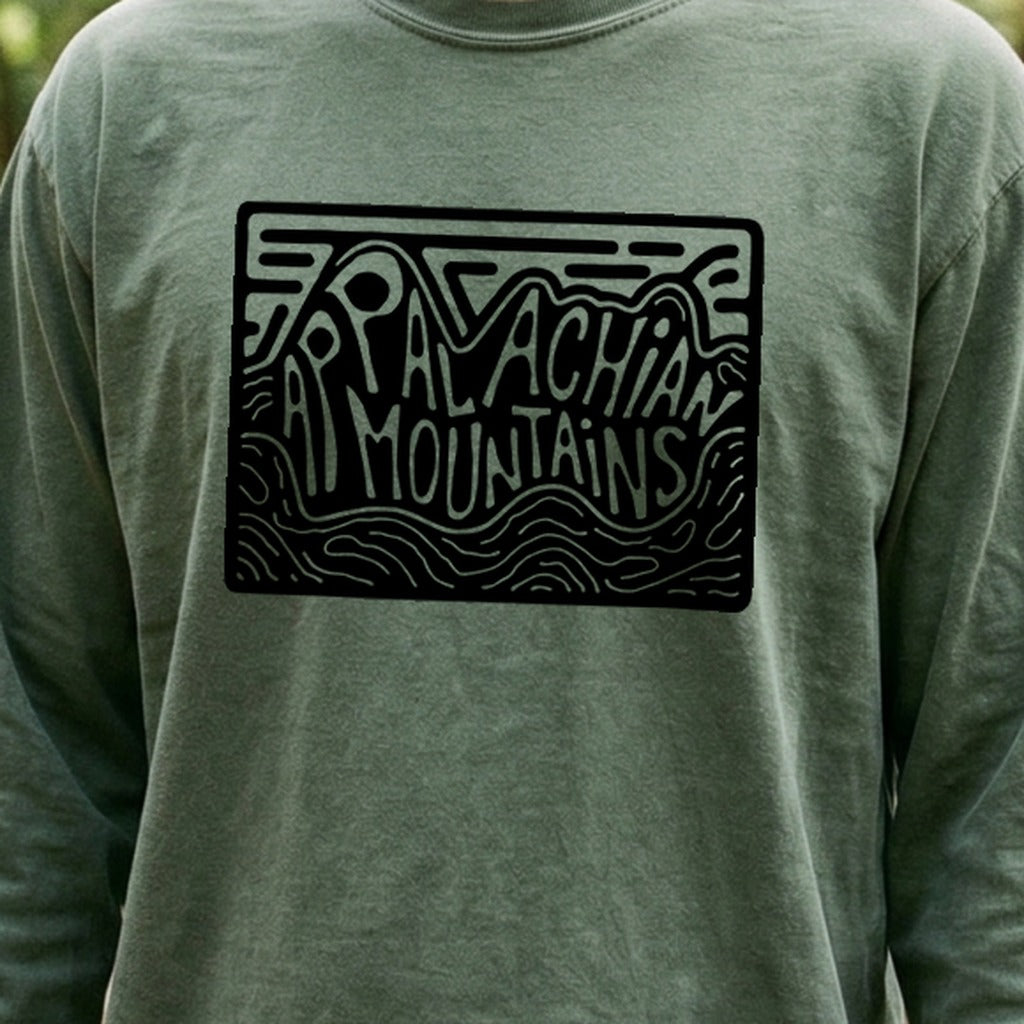 Appalachian Mountains Cotton Long Sleeve