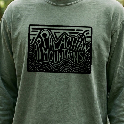 Appalachian Mountains Cotton Long Sleeve