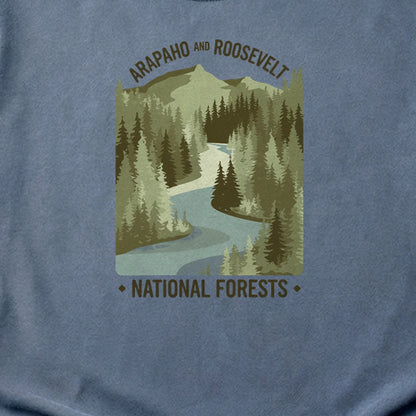 Arapaho and Roosevelt National Forests Cotton T-Shirt