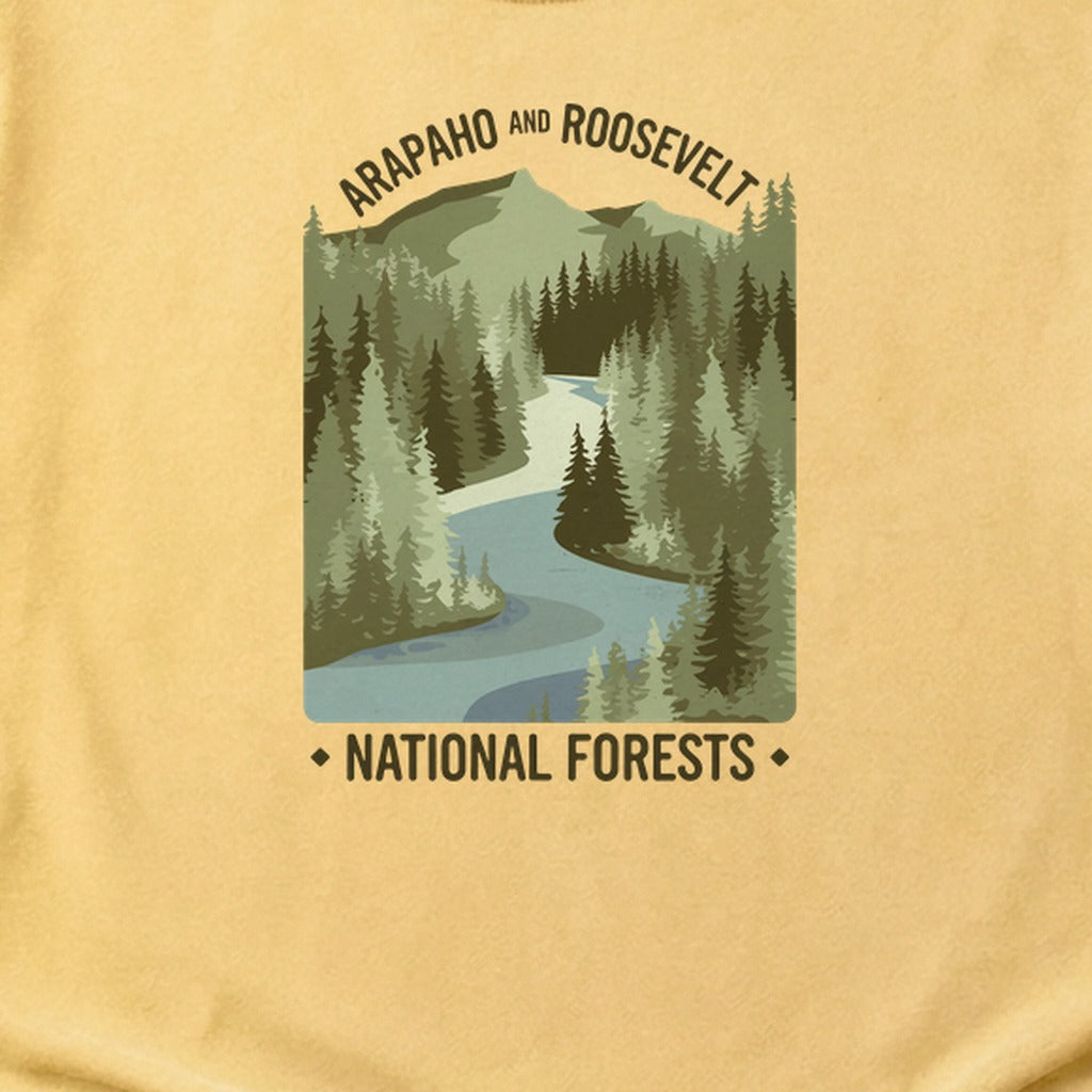 Arapaho and Roosevelt National Forests Cotton T-Shirt