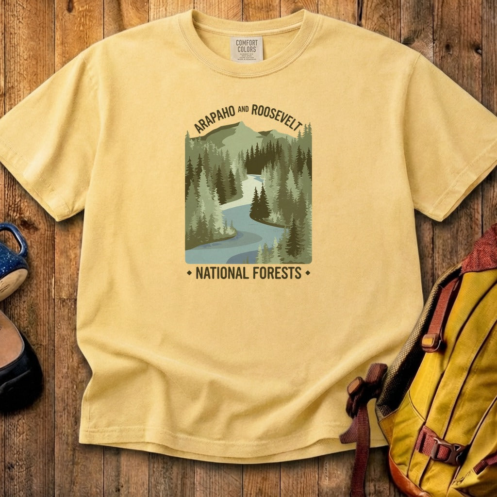 Arapaho and Roosevelt National Forests Cotton T-Shirt