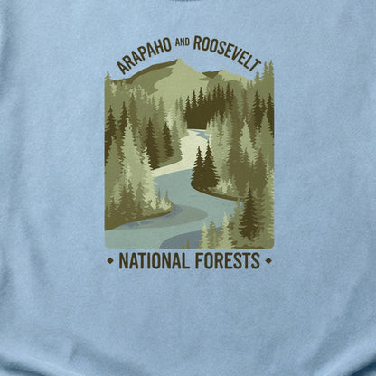 Arapaho and Roosevelt National Forests Cotton T-Shirt