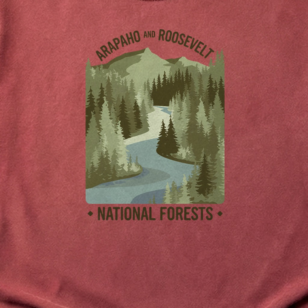 Arapaho and Roosevelt National Forests Cotton T-Shirt