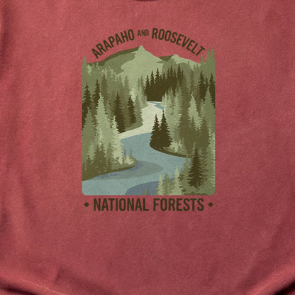 Arapaho and Roosevelt National Forests Cotton T-Shirt