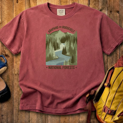 Arapaho and Roosevelt National Forests Cotton T-Shirt