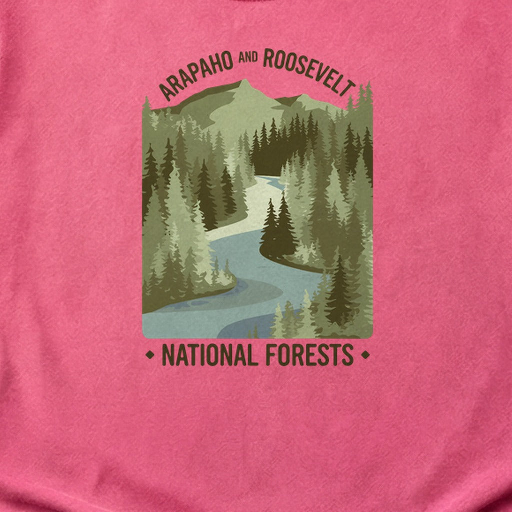 Arapaho and Roosevelt National Forests Cotton T-Shirt