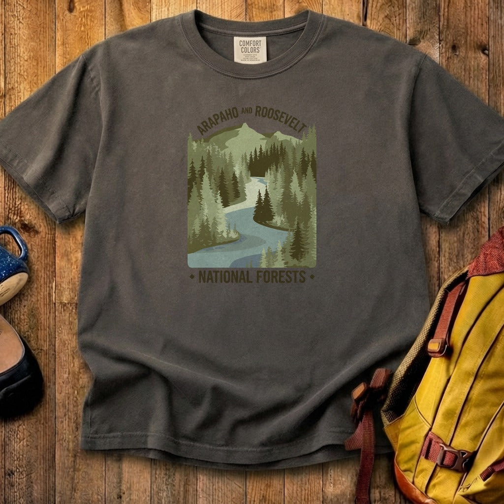 Arapaho and Roosevelt National Forests Cotton T-Shirt