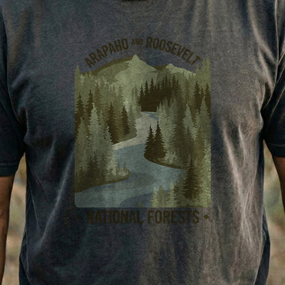 Arapaho and Roosevelt National Forests Cotton T-Shirt