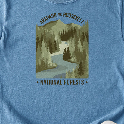 Arapaho and Roosevelt National Forests Kids Cotton T-Shirt