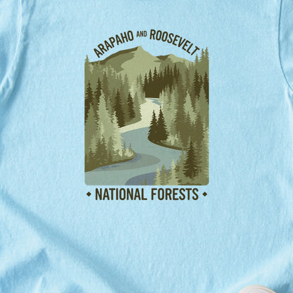 Arapaho and Roosevelt National Forests Kids Cotton T-Shirt