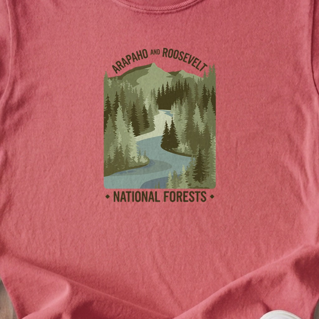 Arapaho and Roosevelt National Forests Kids Cotton T-Shirt