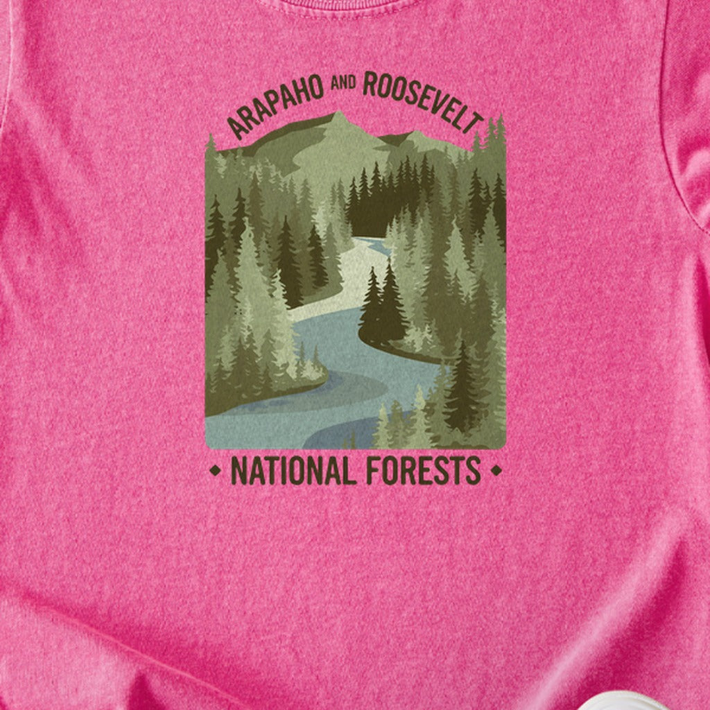 Arapaho and Roosevelt National Forests Kids Cotton T-Shirt