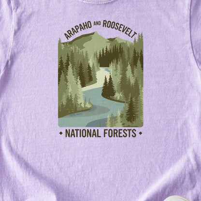 Arapaho and Roosevelt National Forests Kids Cotton T-Shirt