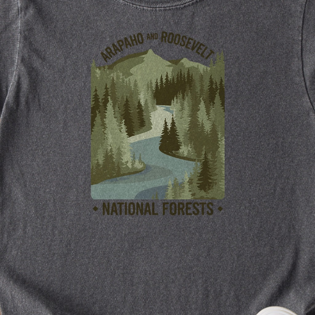 Arapaho and Roosevelt National Forests Kids Cotton T-Shirt