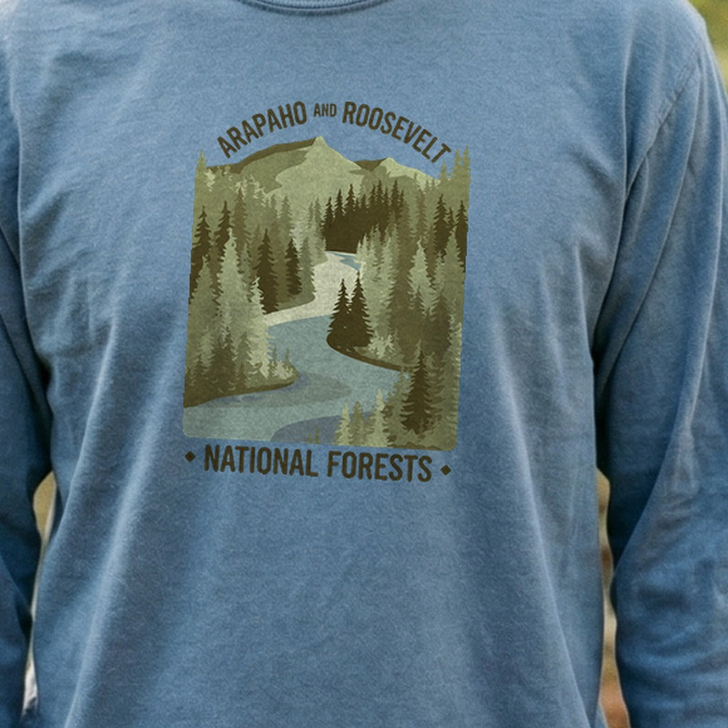 Arapaho and Roosevelt National Forests Cotton Long Sleeve
