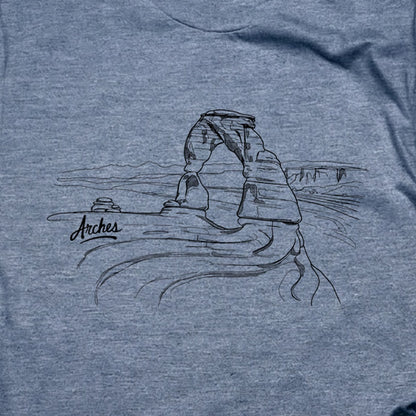 Arches Line Drawing T-Shirt