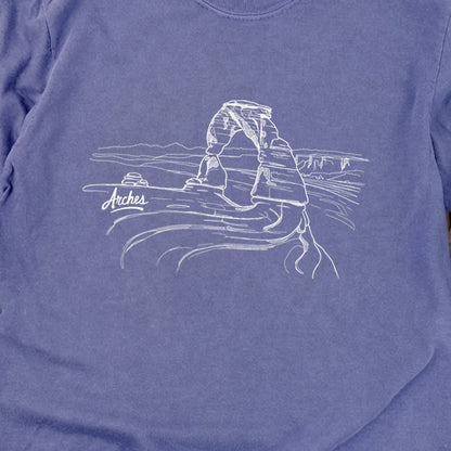 Arches Line Drawing Cotton Long Sleeve