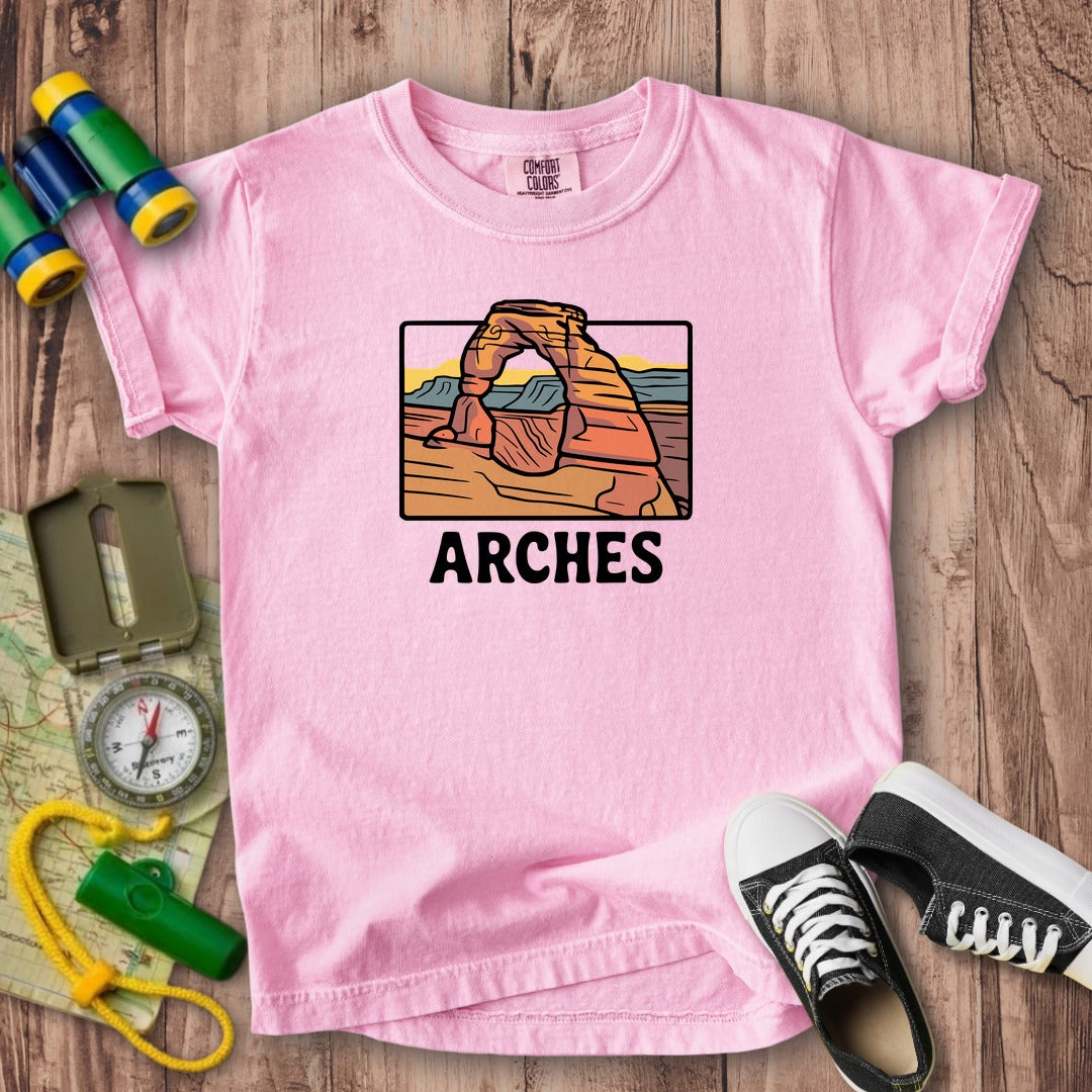 Arches National Park Kids Cotton T-Shirt