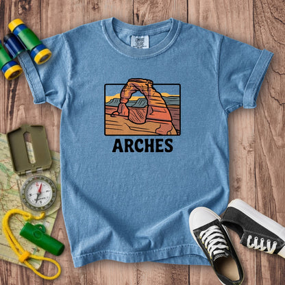 Arches National Park Kids Cotton T-Shirt