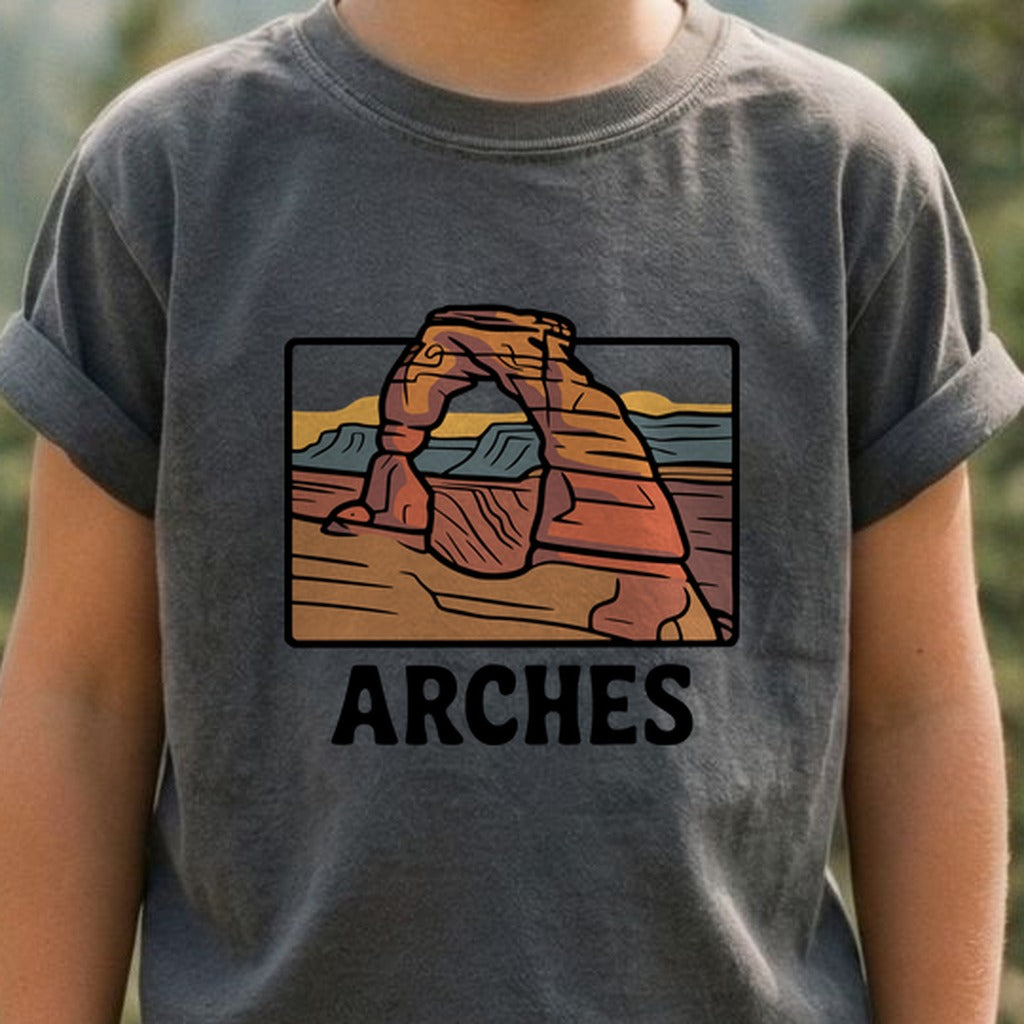 Arches National Park Kids Cotton T-Shirt