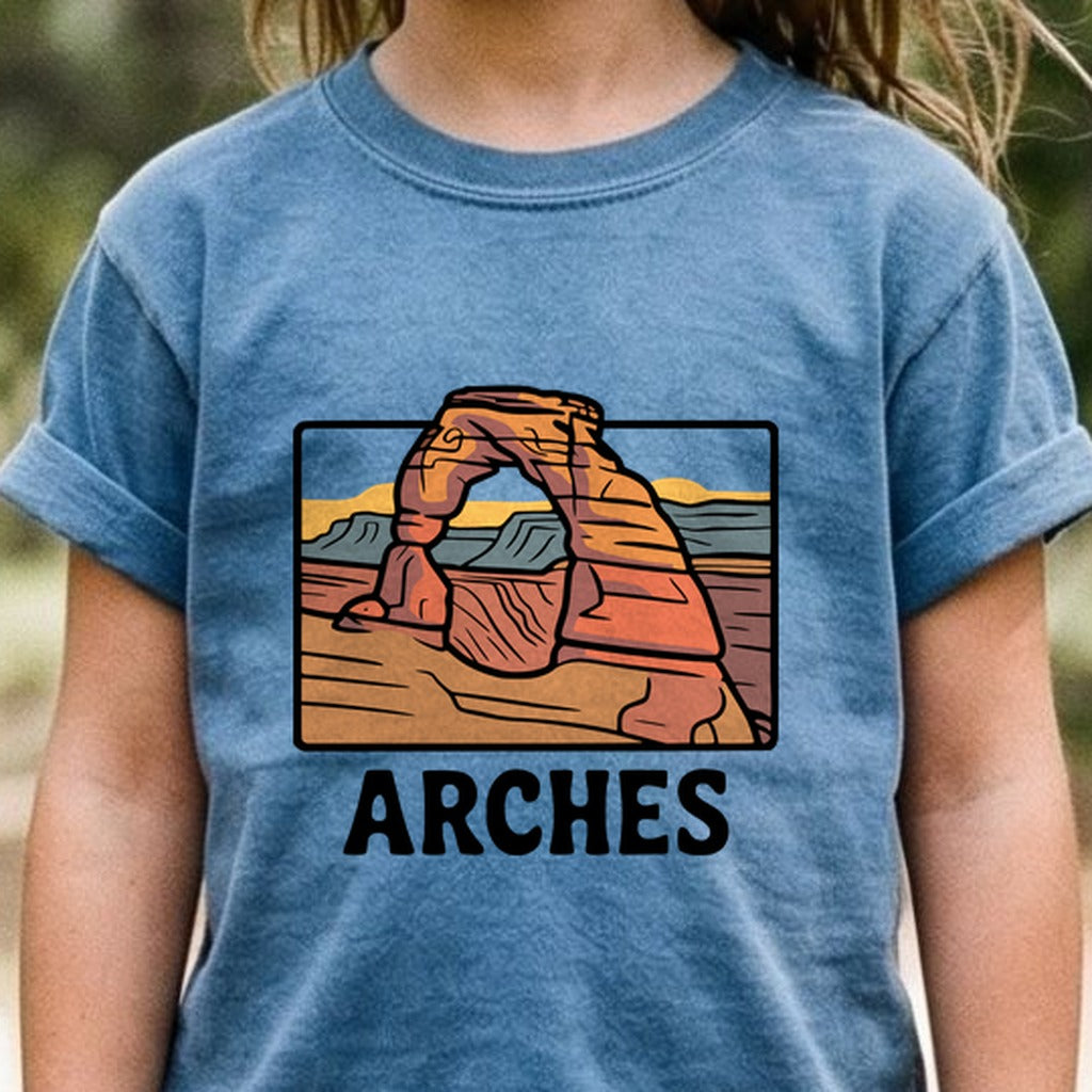 Arches National Park Kids Cotton T-Shirt