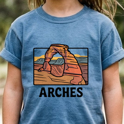 Arches National Park Kids Cotton T-Shirt