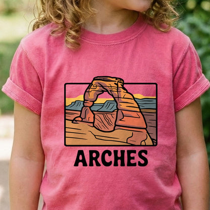 Arches National Park Kids Cotton T-Shirt