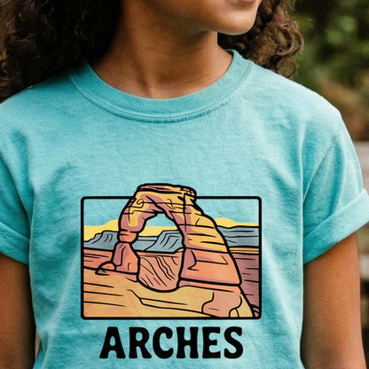 Arches National Park Kids Cotton T-Shirt