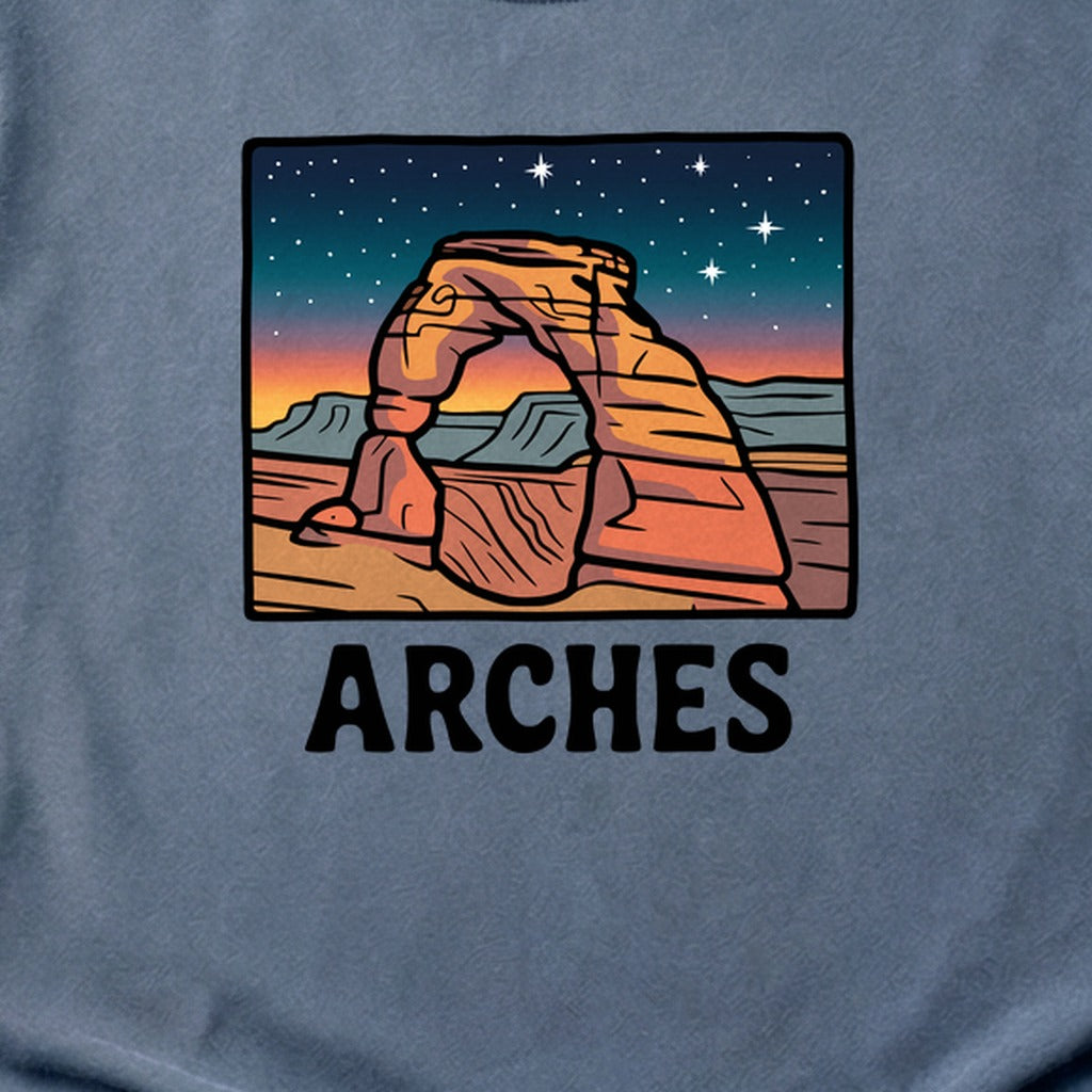 Arches at Night Cotton T-Shirt