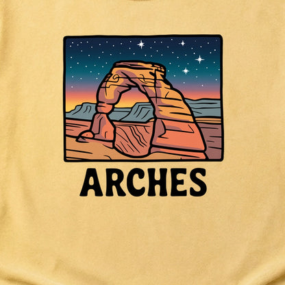 Arches at Night Cotton T-Shirt