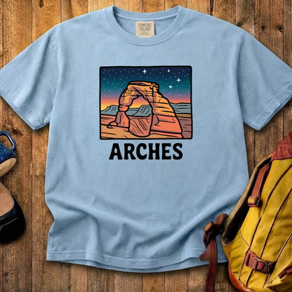 Arches at Night Cotton T-Shirt