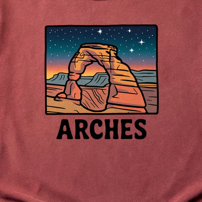 Arches at Night Cotton T-Shirt