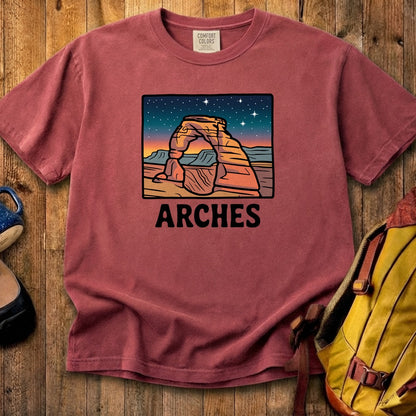 Arches at Night Cotton T-Shirt