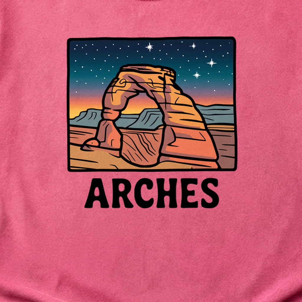 Arches at Night Cotton T-Shirt