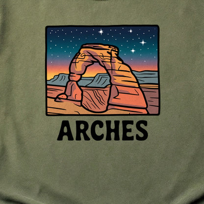 Arches at Night Cotton T-Shirt