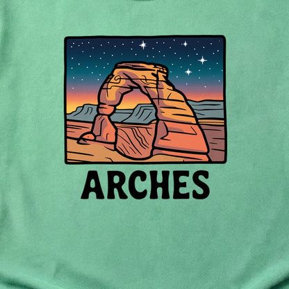 Arches at Night Cotton T-Shirt