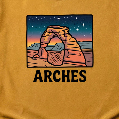 Arches at Night Cotton T-Shirt